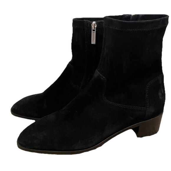 New Aquatalia $525 Roza Black Weatherproof Sock Bootie (Women) size 10M - Picture 4 of 5
